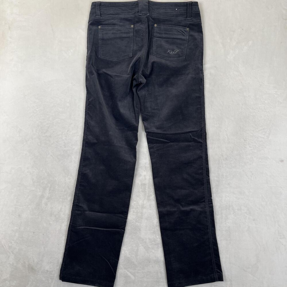 Kuhl Pants Womens 10 Gray Corduroy Chino Straight Leg Stretch Travel Hiking - Picture 7 of 9